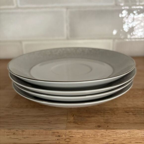 Mikasa Parchment Saucer Plate Set of 4 Fine China Serving Dining - Picture 2 of 5